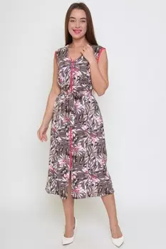 Халат трикотажный Лида (цветы)