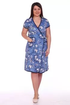 Халат трикотажный Лорена (синий) рр