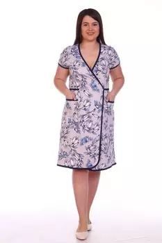 Халат трикотажный Лорена (сиреневый) рр