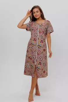 Халат трикотажный Лоренза (бежевый)