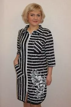 Халат трикотажный Мэрион (рябь) рр