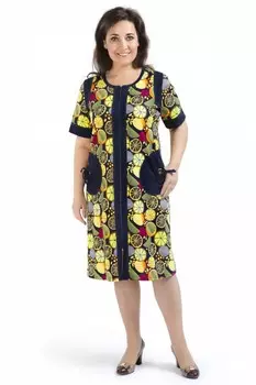 Халат трикотажный Марлен (апельсины)