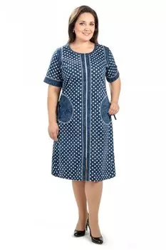 Халат трикотажный Марлен (горох)