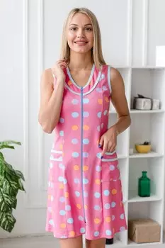 Халат трикотажный Матрешки