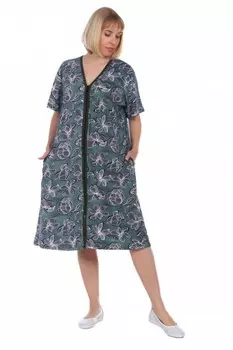 Халат трикотажный Мавлина (зеленый)