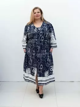 Халат трикотажный Миранда (абстракция) рр