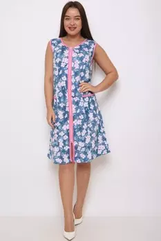 Халат трикотажный Моди (синий) рр