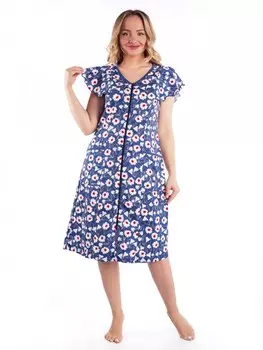 Халат трикотажный Модница (цветы)