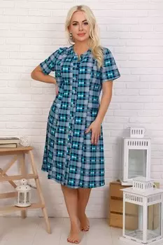 Халат трикотажный Нэнси (ментоловый)