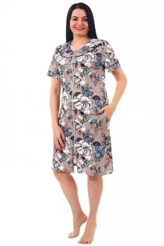 Халат трикотажный Нарцисс (бежевый)