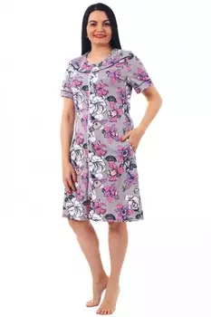 Халат трикотажный Нарцисс (розовый)