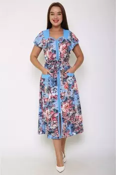 Халат трикотажный Оуэна (голубой) рр