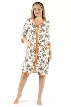 Халат трикотажный Патриция (цветы)