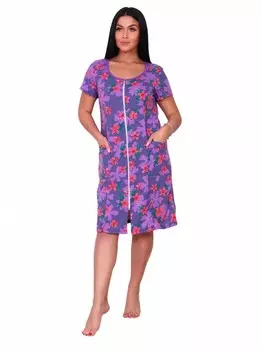 Халат трикотажный Проказница (цветы)