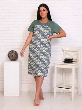 Халат трикотажный Райя (зеленый)