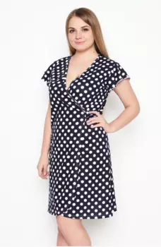 Халат трикотажный Реджина (горох)