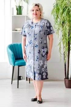 Халат трикотажный Реглан (графитовый)