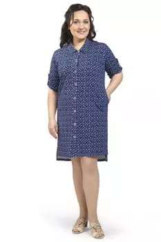 Халат трикотажный Риана (абстракция)