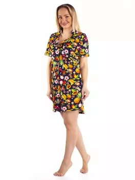 Халат трикотажный Ричи (темно-синий)