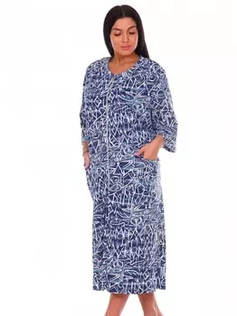 Халат трикотажный Росвита (синий)