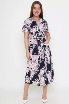 Халат трикотажный Рубина (цветы) рр