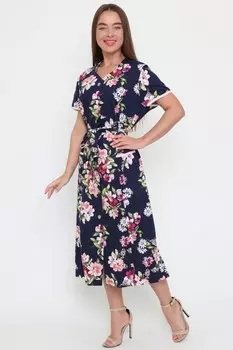 Халат трикотажный Рубина (темно-синий) рр