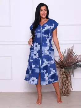 Халат трикотажный Саирата (цветы)