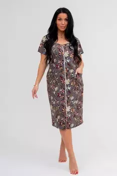 Халат трикотажный Салипа (коричневый)