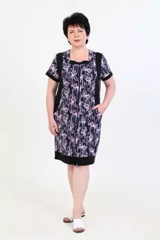 Халат трикотажный Самира (цветы)