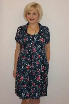 Халат трикотажный Сапфир