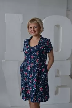 Халат трикотажный Сапфир (синий) рр