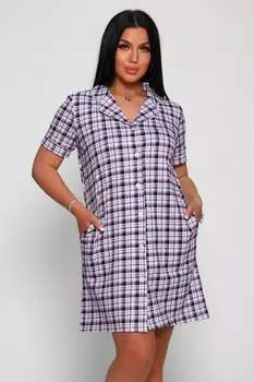 Халат трикотажный Шаннон (лиловый)