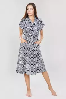 Халат трикотажный Степанида (узоры) рр