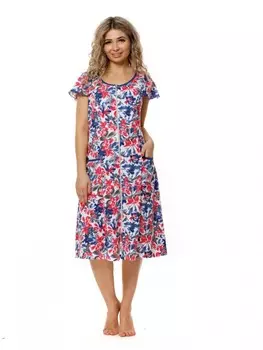 Халат трикотажный Таисия (малиновый)