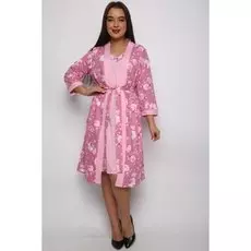 Халат трикотажный Триша (розовый)