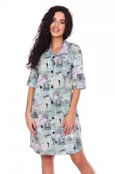 Халат трикотажный Туфелька (фисташковый) рр