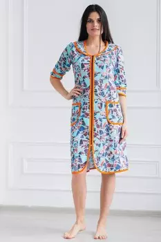 Халат трикотажный Ванда (голубой)