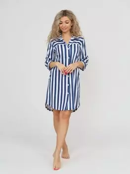 Халат трикотажный Вэнди (полоса)