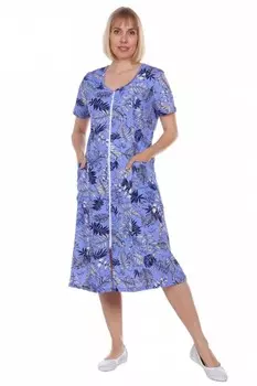 Халат трикотажный Варвара (сиреневый)