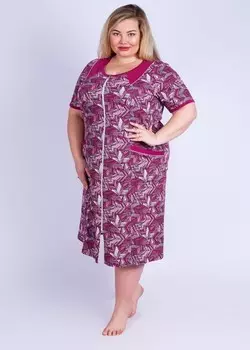 Халат трикотажный Вита (сливовый) рр