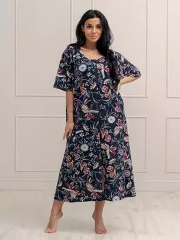 Халат трикотажный Встреча (цветы)