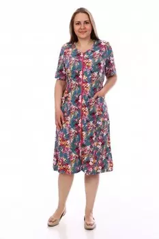 Халат трикотажный Зара (брусничный)