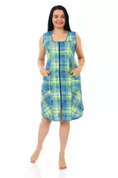 Халат трикотажный Жаклин (голубой) рр