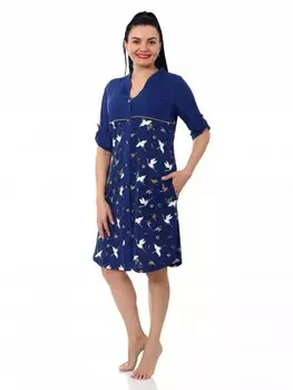 Халат трикотажный Журавли