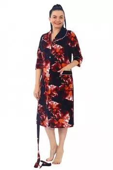 Халат велюровый Ариан (синий) рр