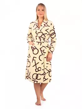 Халат велюровый Бабетта (кремовый)