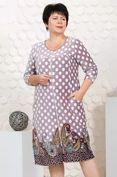 Халат велюровый Бекки (горох)