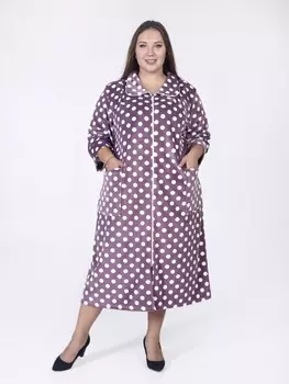 Халат велюровый Бель (горох)