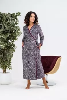 Халат велюровый Даная (сливовый)
