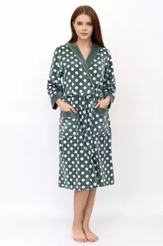 Халат велюровый Делма (горох)